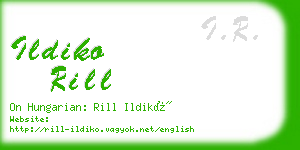 ildiko rill business card